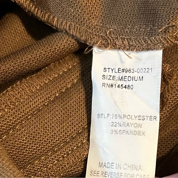 Bacio Wide Leg Brown Tone Pants Size Medium - Picture 5 of 8